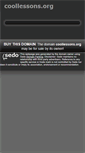 Mobile Screenshot of coollessons.org